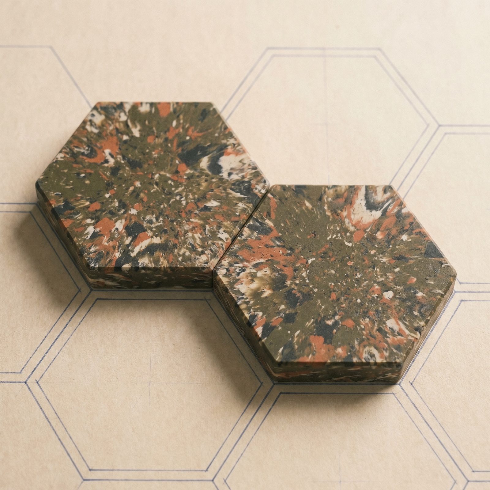 A Bloxcity recycled-plastic interlocking paver tile — square format with a textured non-slip top surface.